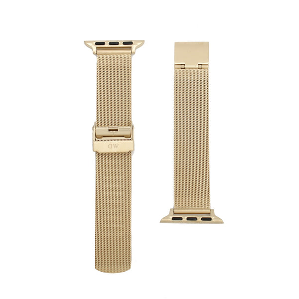 ダニエルウェリントン DANIEL WELLINGTON 替えベルトアップルウォッチ用 ラグ幅18mm dw01200018 Apple Watch38mm/40mm/41mm適応 メッシュ ゴールド